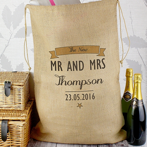 Personalised Classic Parcel Hessian Sack