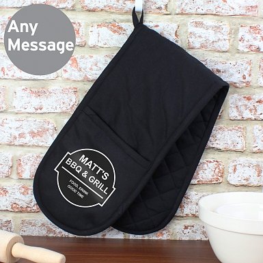 Personalised BBQ & Grill Oven Gloves