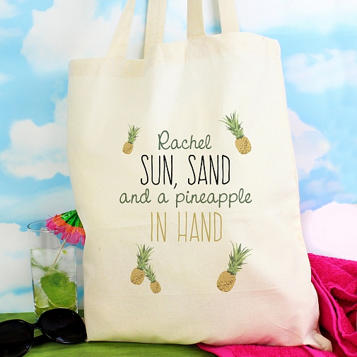 Personalised Pineapple Cotton Bag