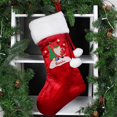 Personalised Tartan Santa Stocking