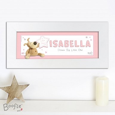 Personalised Boofle It's a Girl Name Frame