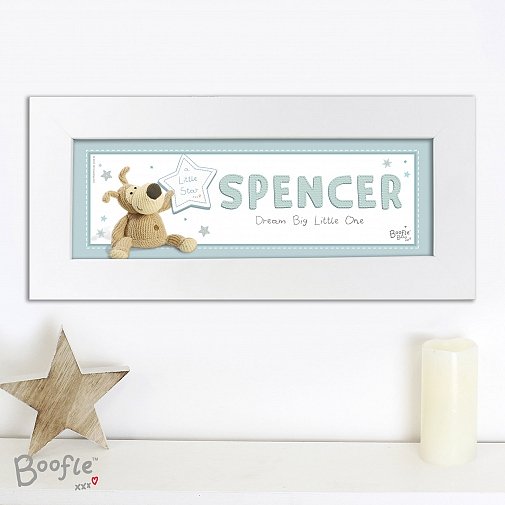 Personalised Boofle It's a Boy Name Frame