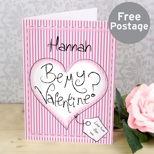 Be My Valentine Card delivery to UK