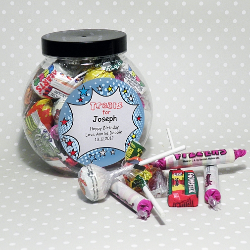 Personalised Comic Book Sweet Jar