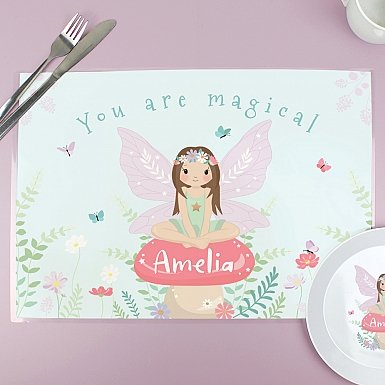 Personalised Toadstool Fairy Placemat