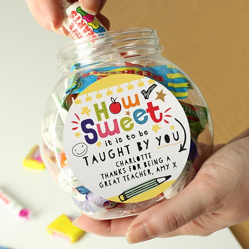 Personalised Shape Little Minds Sweet Jar