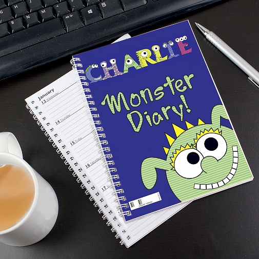 Personalised Little Monster - A5 Diary