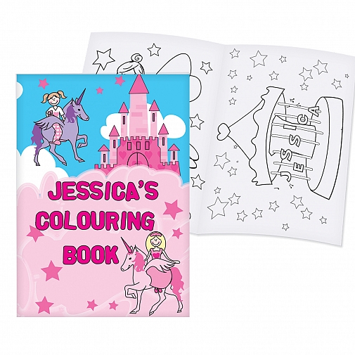 Personalised Princess Colouring Book