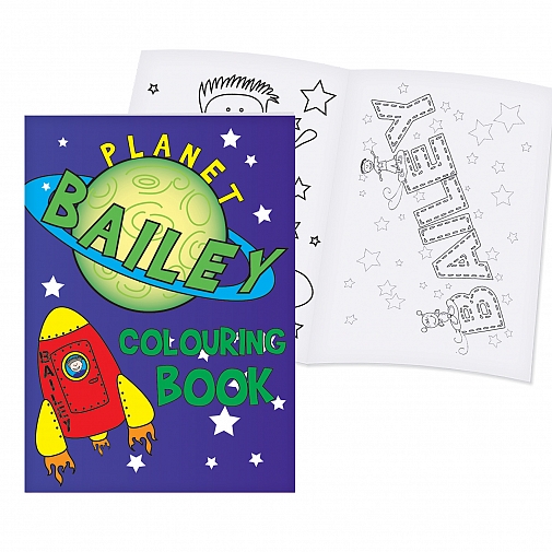 Personalised Space Colouring Book