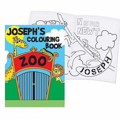 Personalised Zoo Colouring Book