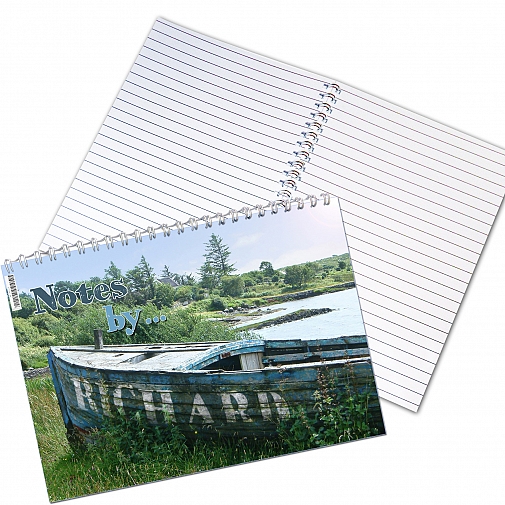 Personalised Old Barge A5 Notebook