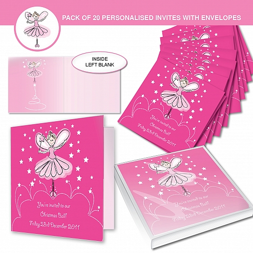 Personalised Christmas Fairy Invitations