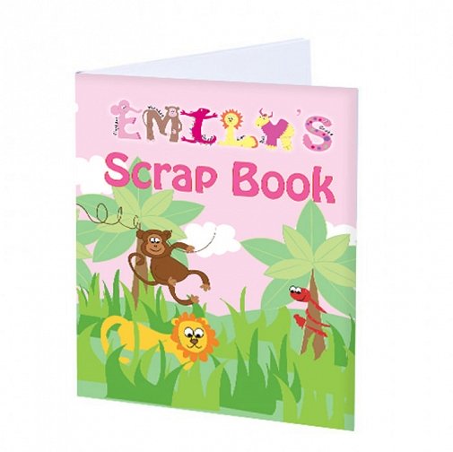 Personalised Girls Animal Alphabet Scrap Book