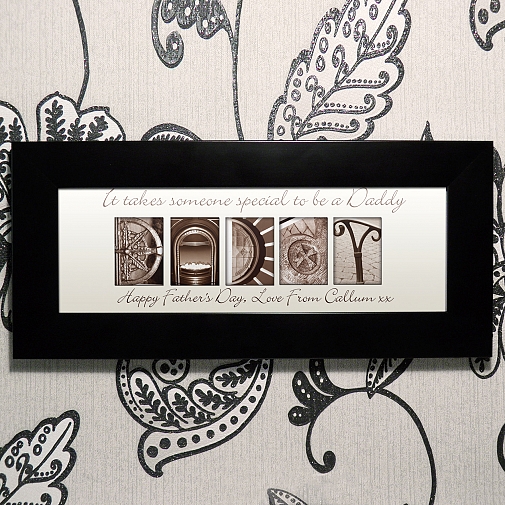 Personalised Affection Art Daddy Small Frame