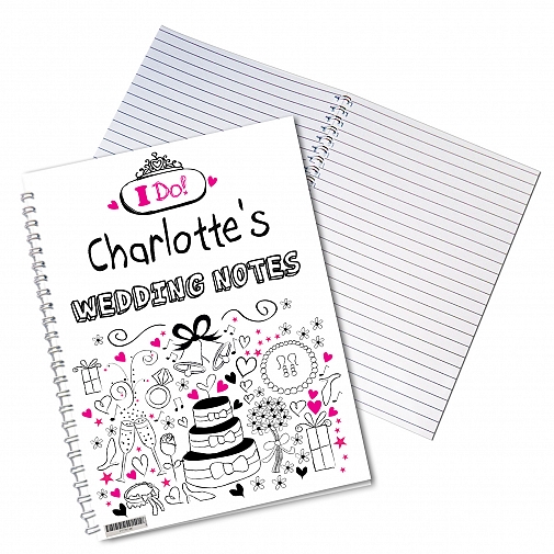 Personalised Wedding A5 Notebook