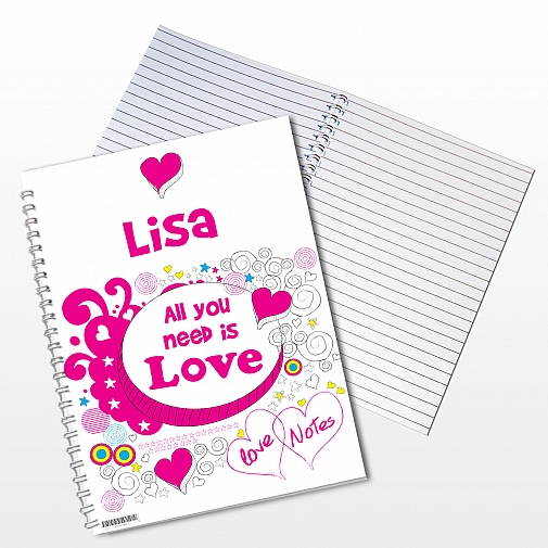 Personalised Doodle A5 Notebook