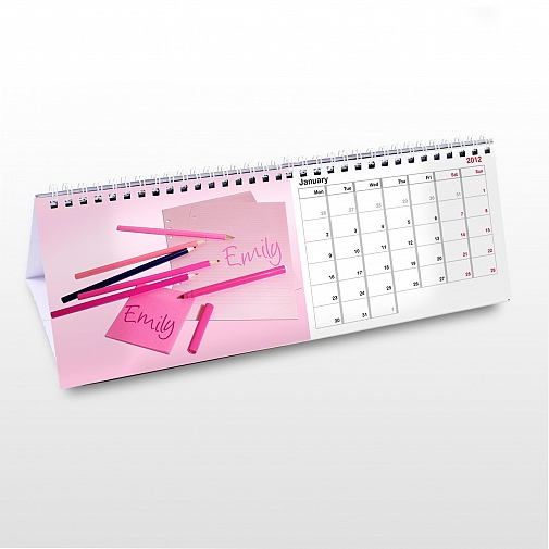Personalised Little Princess Desk Calendar