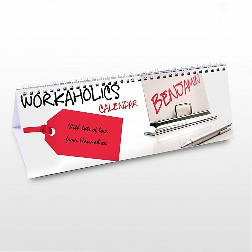 Personalised Workaholic Desk Calendar