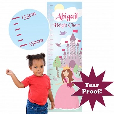 Personalised Fairy Tale Princess Height Chart