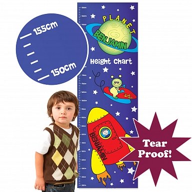 Personalised Space Height Chart