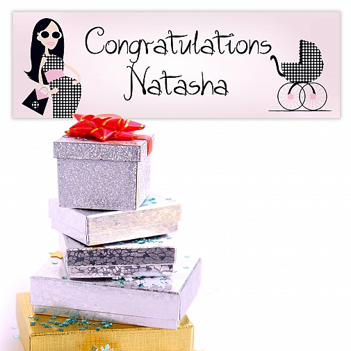 Personalised Fabulous Mum to Be Banner