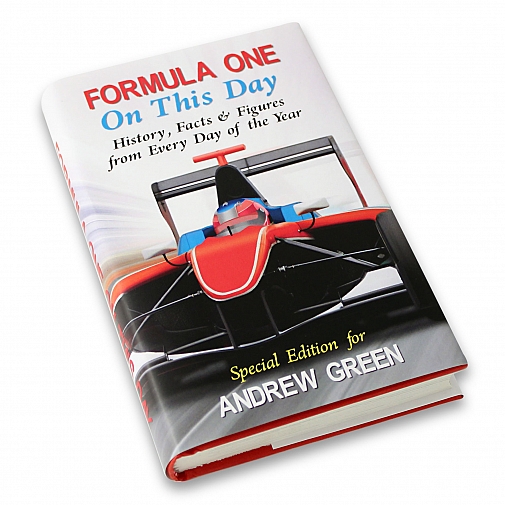 Personalised Formula 1 On This Day Book