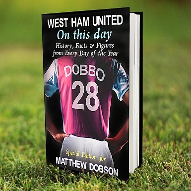 Personalised West Ham On This Day Book