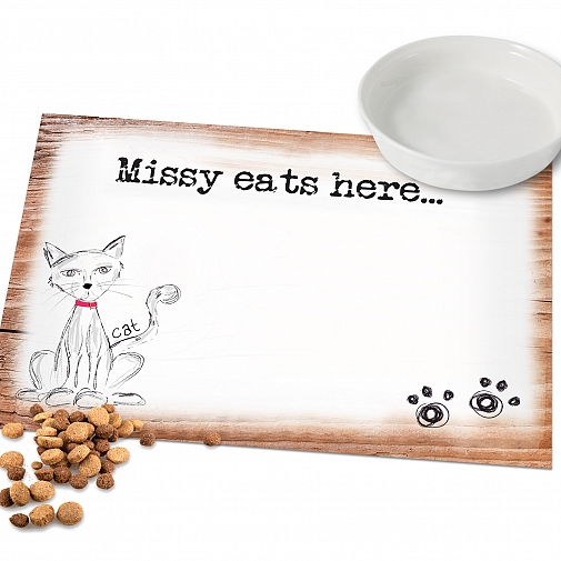 Personalised Scribble Cat Placemat