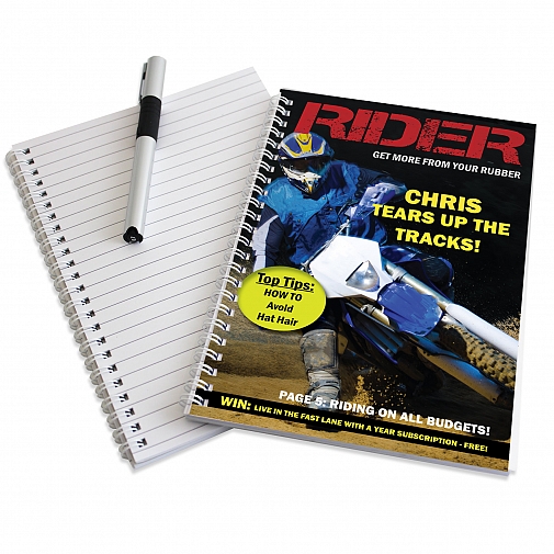 Personalised Rider A5 Notebook