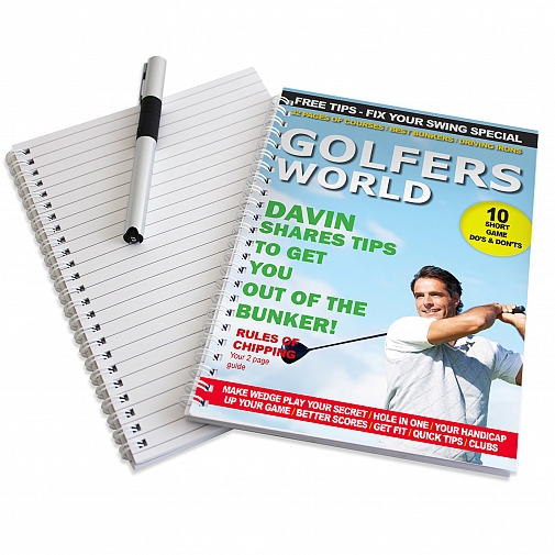 Personalised Golfers World A5 Notebook