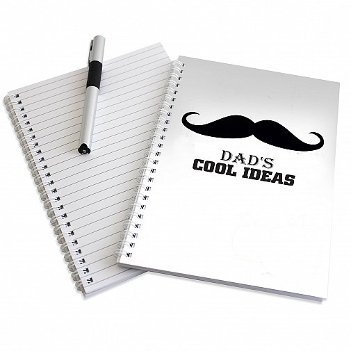 Personalised Moustache A5 Notebook