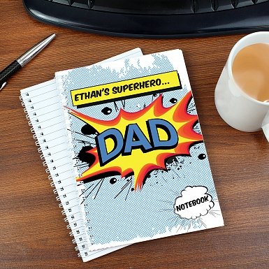 Personalised Comic Book Themed A5 Notebook