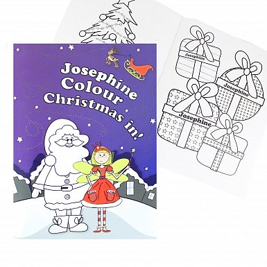 Personalised 'It's Christmas' Fairy Colouring Book