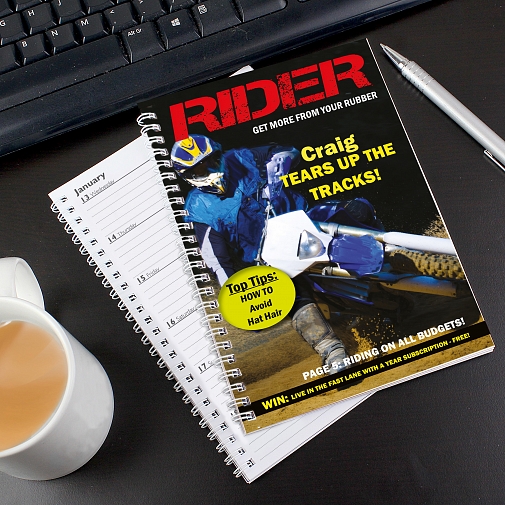 Personalised Rider A5 Diary