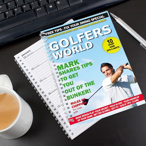 Personalised Golfers World A5 Diary