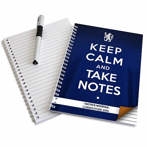 Personalised Chelsea  Keep Calm A5 Notebook