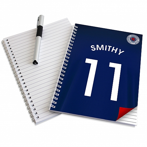 Personalised Rangers A5 Notebook