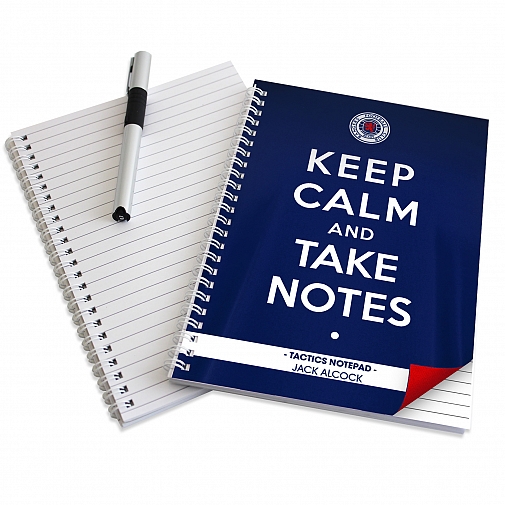 Personalised Rangers Keep Calm A5 Notebook