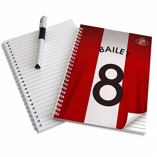 Personalised Sunderland A5 Notebook