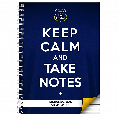 Personalised Everton Keep Calm A4 Notebook