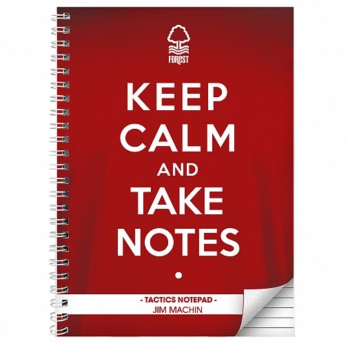 Personalised Nottingham Forest Keep Calm A4 Notebook