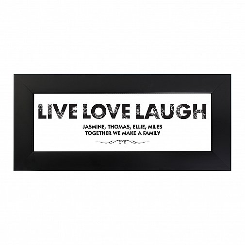 Personalised Live Love Laugh Name Frame UK [United Kingdom]