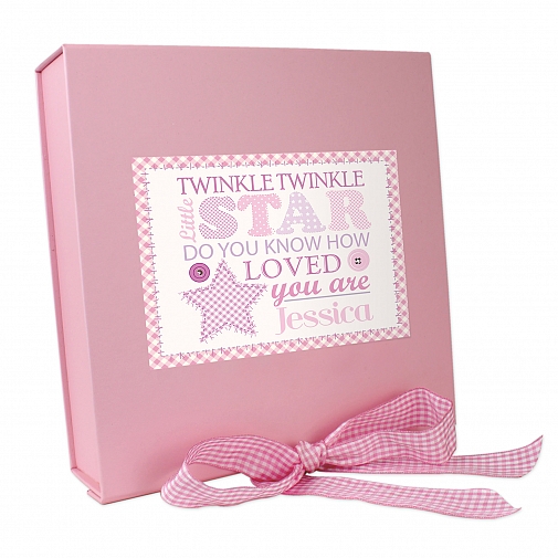 Personalised Twinkle Girls Pink Gift Box