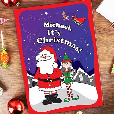 Personalised 'It's Christmas' Elf Story Book