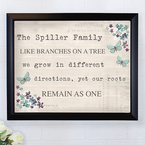 Personalised Forget me not Poster Frame