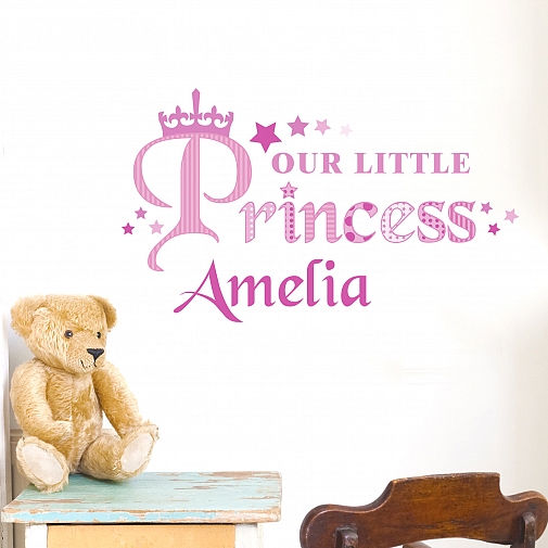 Personalised Our Little Princess Wall Art