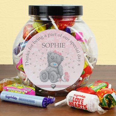 Personalised Me To You Girls Wedding Sweet Jar