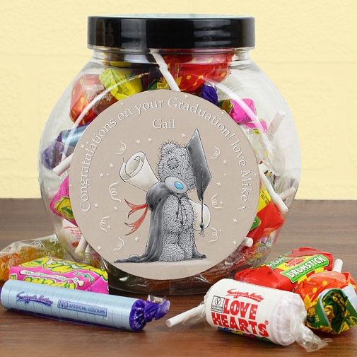 Personalised Me to You Graduation Sweets Jar