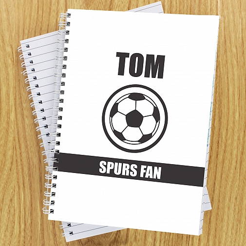 Personalised Football Fan A5 Notebook