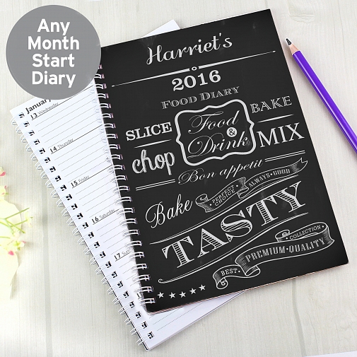 Personalised Recipes A5 Diary